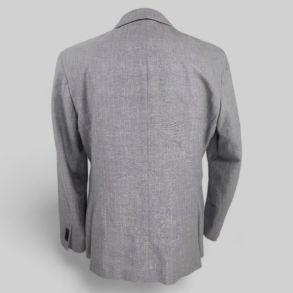 Banana Republic Slim Fit Gray Stripped Blazer 44R - Picture 9 of 16